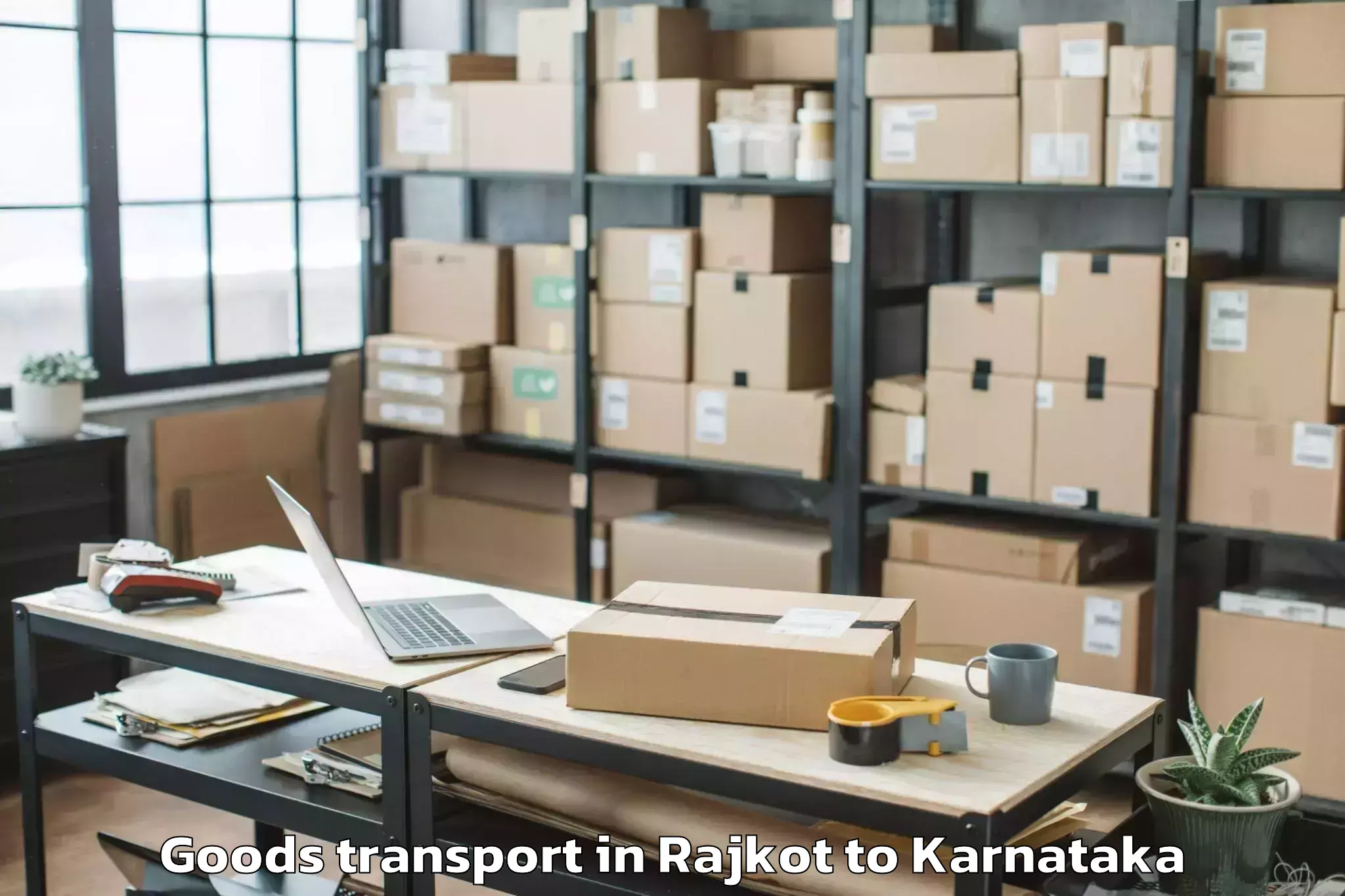 Trusted Rajkot to Gadag Goods Transport